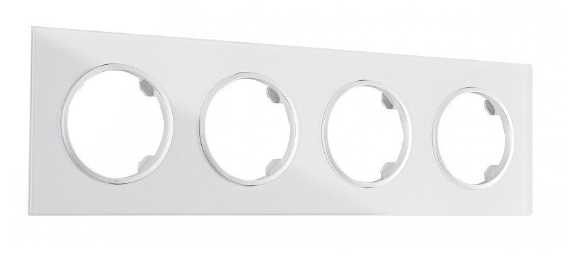 Рамка на 4 поста arte milano am-502.01 502.01-4.white