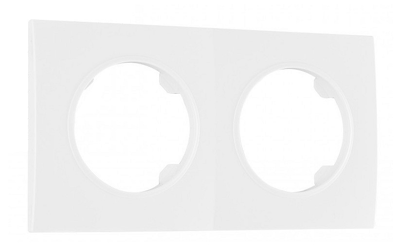 Рамка на 2 поста arte milano am-502.04 502.04-2.white