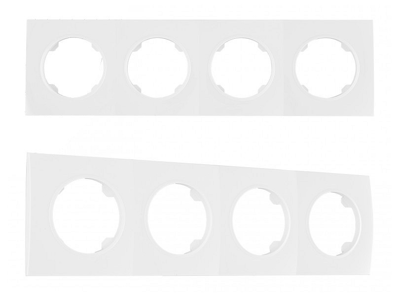 Рамка на 4 поста arte milano am-502.04 502.04-4.white