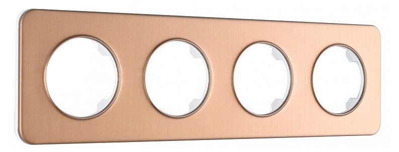 Рамка на 4 поста arte milano am-502.07 502.07-4.brown