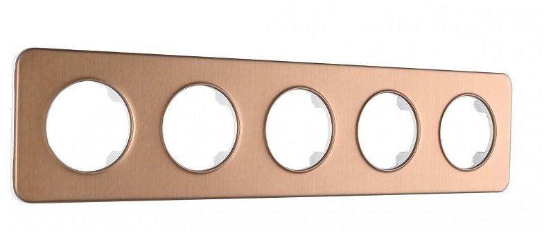 Рамка на 5 постов arte milano am-502.07 502.07-5.brown