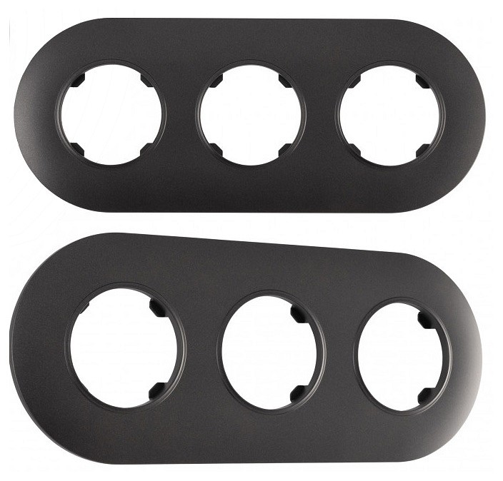 Рамка на 3 поста arte milano am-502.08 502.08-3.black