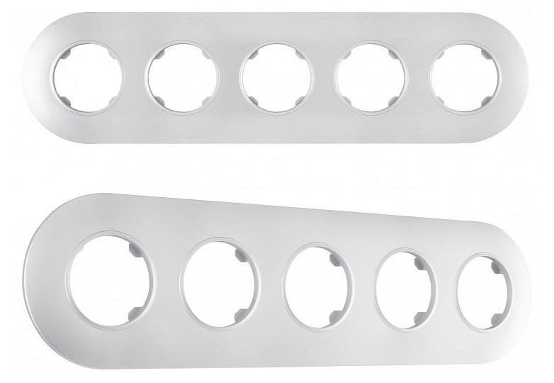 Рамка на 5 постов arte milano am-502.08 502.08-5.silver