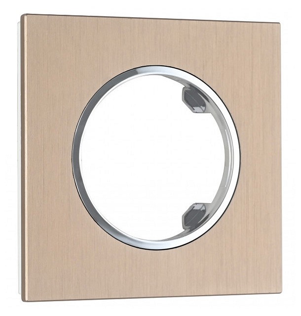 Рамка на 1 пост arte milano am-502.11 502.11-1.shampan