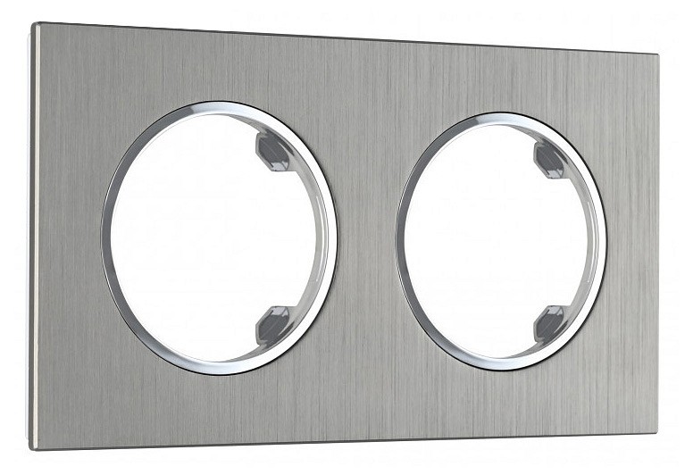 Рамка на 2 поста arte milano am-502.11 502.11-2.grey