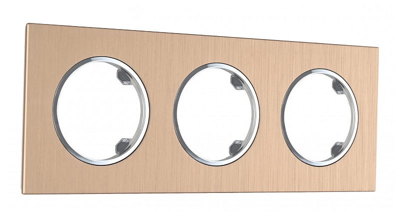 Рамка на 3 поста arte milano am-502.11 502.11-3.shampan