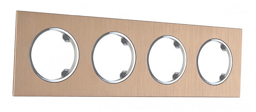 Рамка на 4 поста arte milano am-502.11 502.11-4.shampan