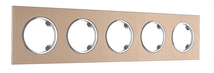 Рамка на 5 постов arte milano am-502.11 502.11-5.shampan