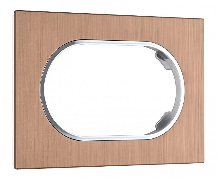 Рамка для двойной розетки arte milano am-502.11 502.11-double.brown