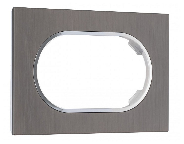 Рамка для двойной розетки arte milano am-502.11 502.11-double.grey