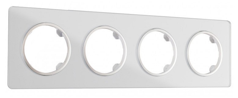 Рамка на 4 поста arte milano am-502.13 502.13-4.silver