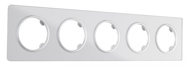 Рамка на 5 постов arte milano am-502.13 502.13-5.silver