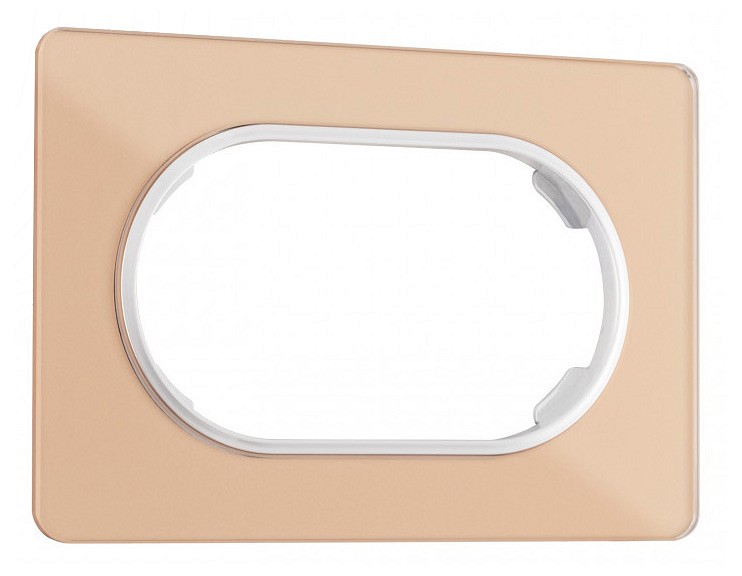 Рамка для двойной розетки arte milano am-502.13 502.13-double.shampan