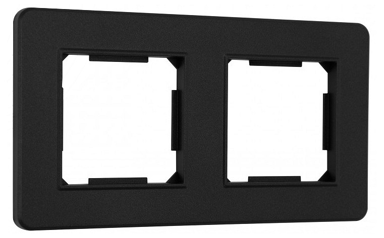 Рамка на 2 поста arte milano am-502.16 502.16-2.black