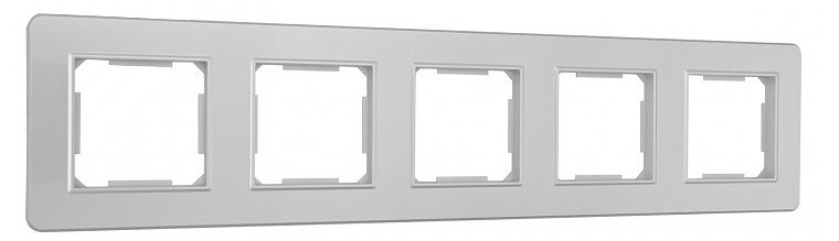 Рамка на 5 постов arte milano am-502.16 502.16-5.silver