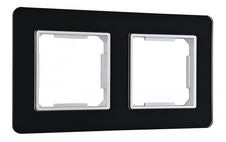 Рамка на 2 поста arte milano am-503.14 503.14-2.black