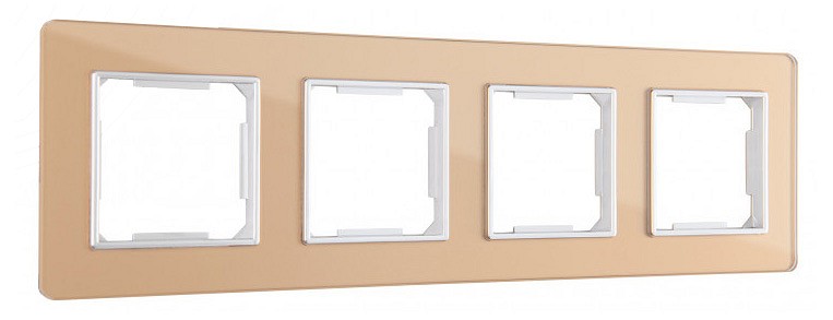 Рамка на 4 поста arte milano am-503.14 503.14-4.shampan