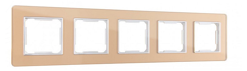 Рамка на 5 постов arte milano am-503.14 503.14-5.shampan
