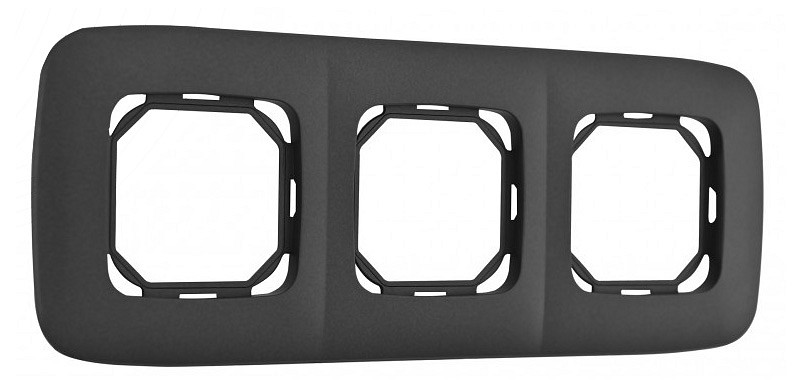 Рамка на 3 поста arte milano am-505.05 505.05-3.black