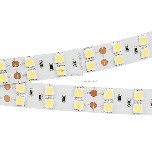 Лента светодиодная arlight rt 2-5000 24v white6000 2x2 (5060, 600 led, Lux) 011256(1)