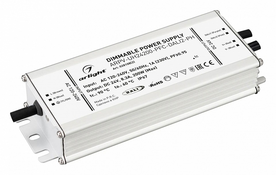 Блок питания с проводом arlight arpv-uh 028108(2)
