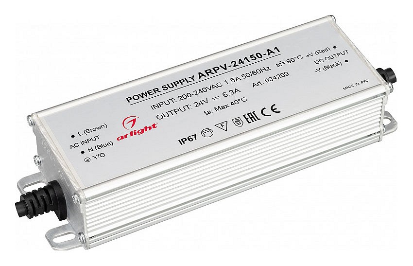 Блок питания с проводом arlight arpv 034209