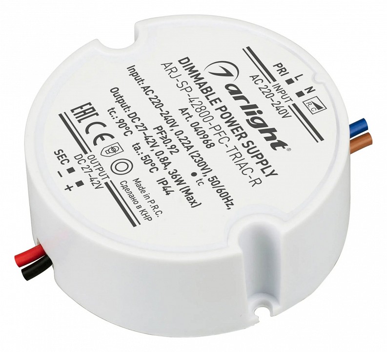 Блок питания с проводом arlight arj 0040968