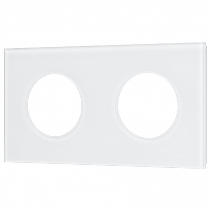 Рамка на 2 поста arlight glare 043835