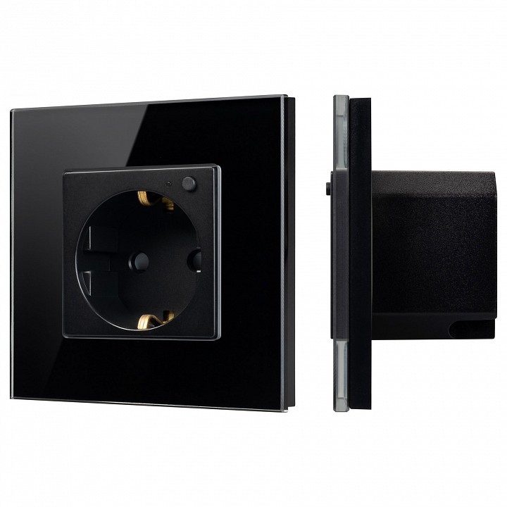 Розетка с заземлением arlight omali 050216