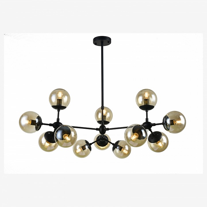 Люстра на штанге arte lamp bolla a1664sp-12bk