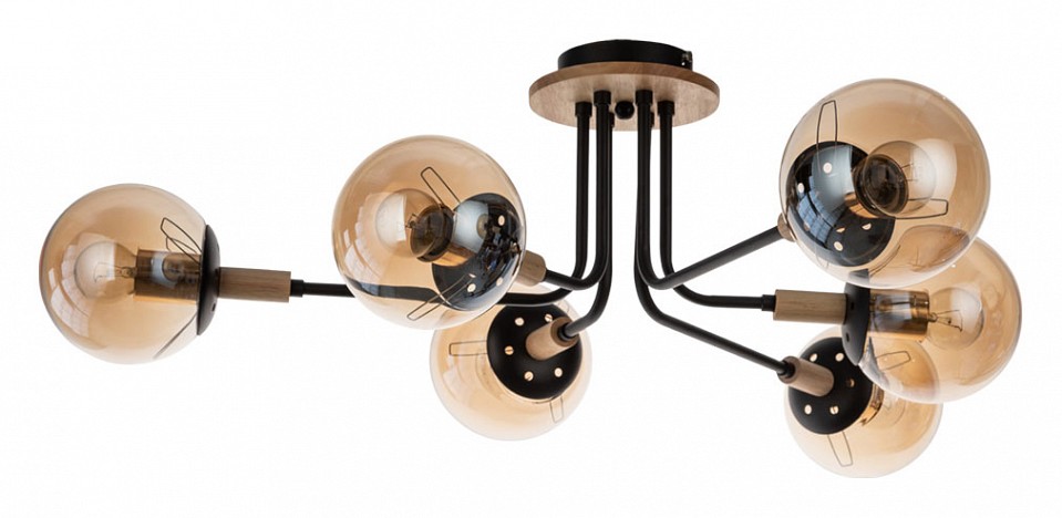Люстра на штанге arte lamp oxford a2716pl-6bk