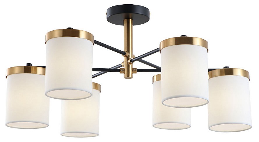 Люстра на штанге arte lamp modello a4099pl-6bk