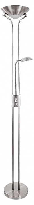Торшер с подсветкой arte lamp duetto a4329pn-2ss
