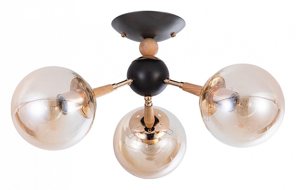 Люстра на штанге arte lamp boston a4485pl-3bk