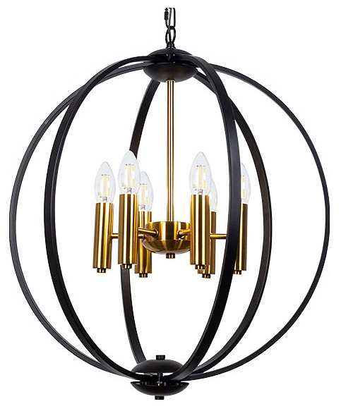 Подвесная люстра arte lamp castula a7013sp-6bk