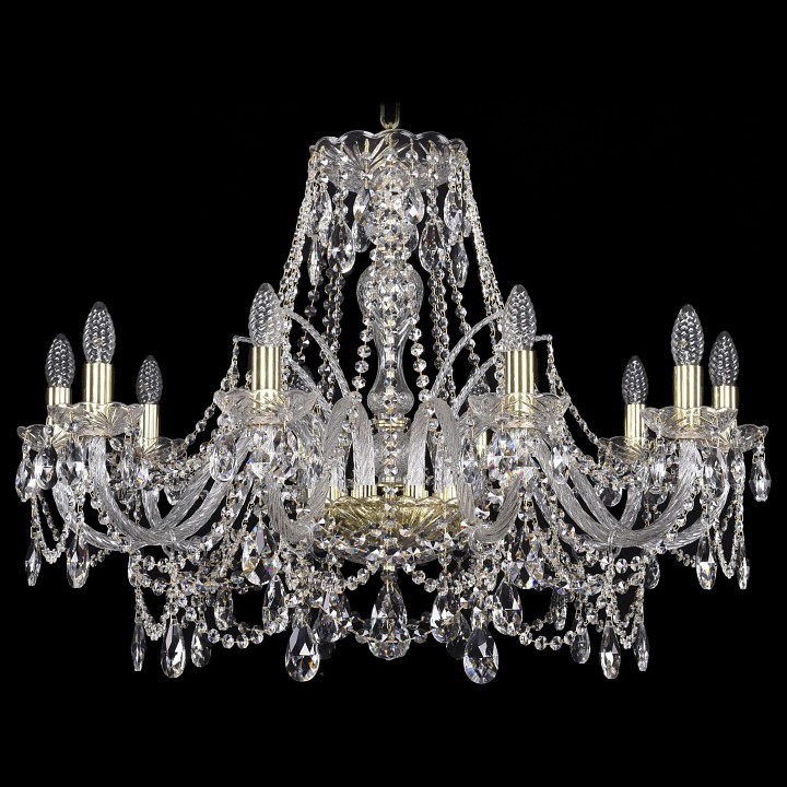 Подвесная люстра bohemia ivele crystal 1411 1411/10/300/g