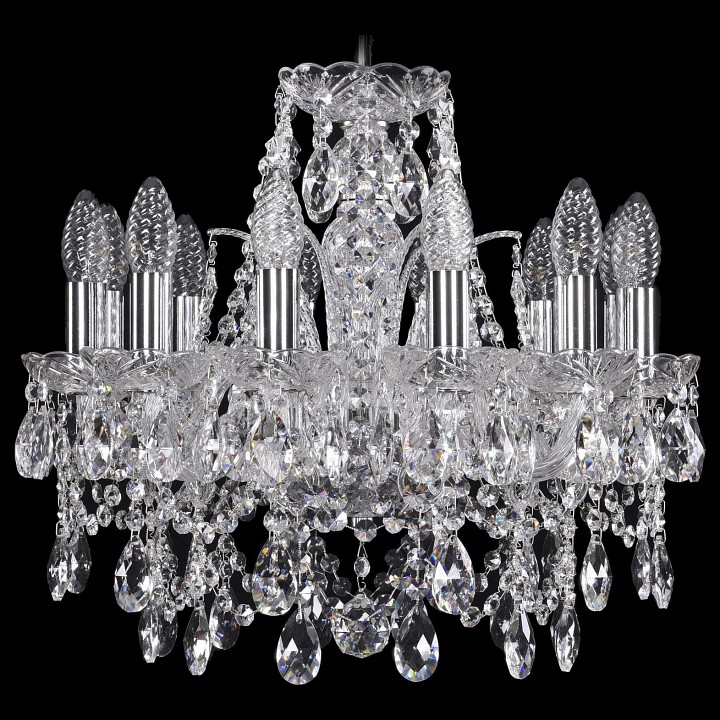 Подвесная люстра bohemia ivele crystal 1411 1411/12/141/ni