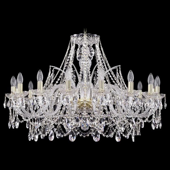 Подвесная люстра bohemia ivele crystal 1411 1411/16/360/g