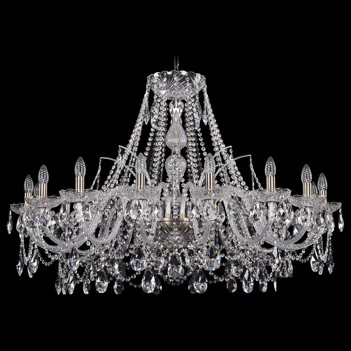 Подвесная люстра bohemia ivele crystal 1411 1411/16/400/pa