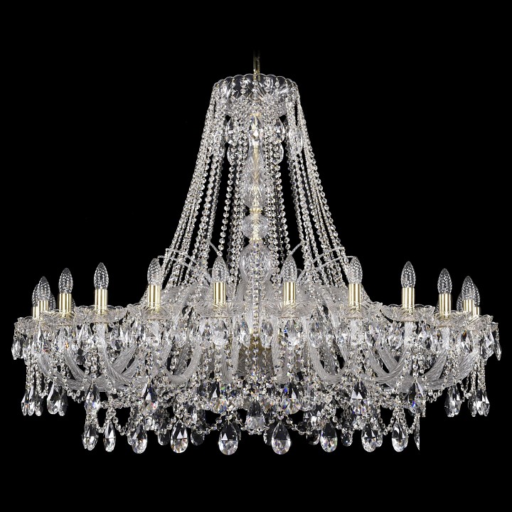 Подвесная люстра bohemia ivele crystal 1411 1411/24/460/g