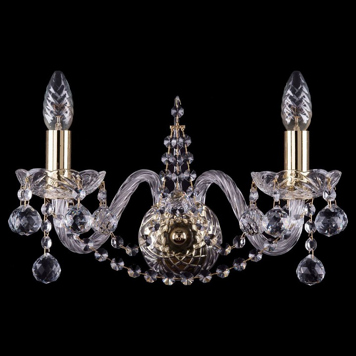 Бра bohemia ivele crystal 1411 1411b/2/160/g/balls