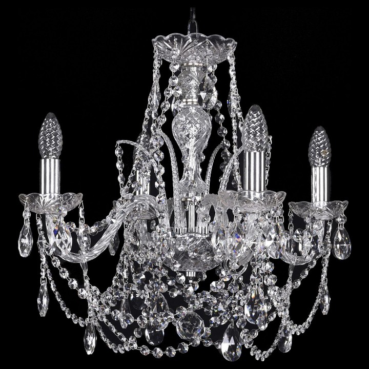 Подвесная люстра bohemia ivele crystal 1411 1411/4/160/ni