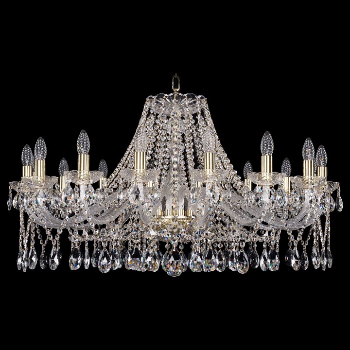 Подвесная люстра bohemia ivele crystal 1413 1413/16/360/g