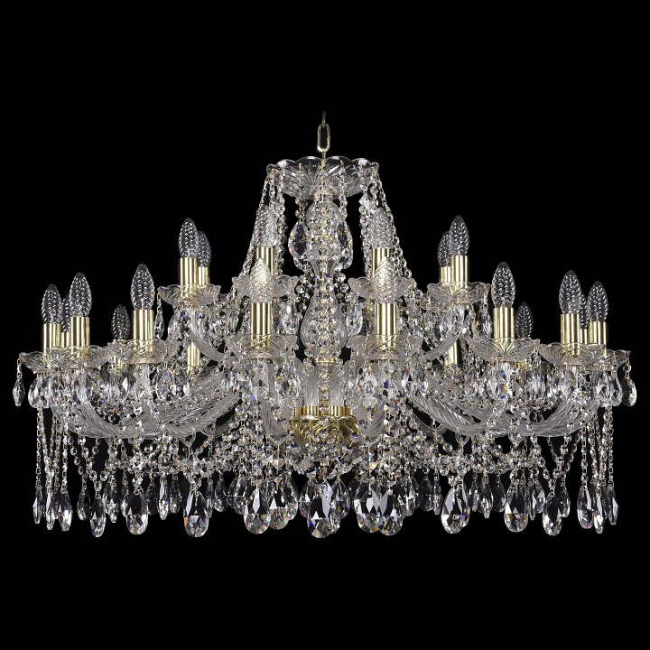 Подвесная люстра bohemia ivele crystal 1413 1413/16+8/360/g