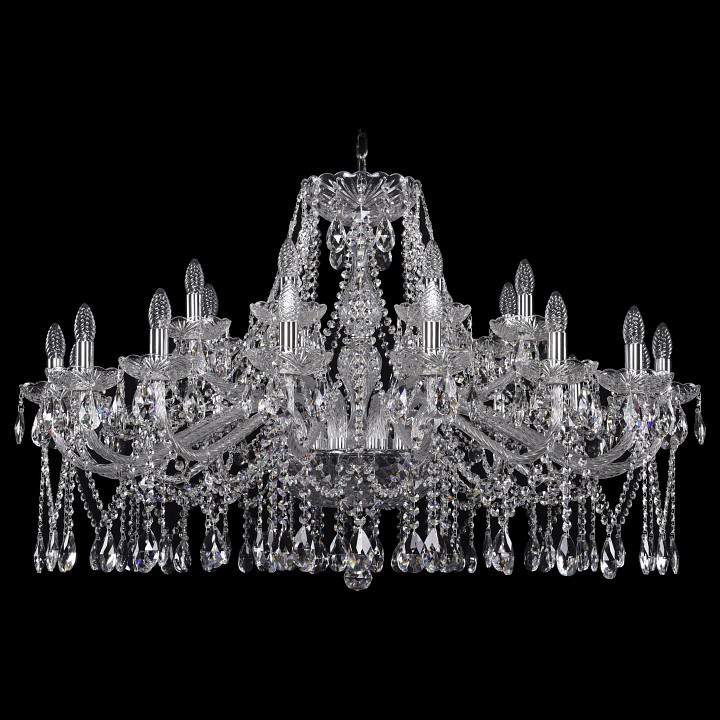 Подвесная люстра bohemia ivele crystal 1413 1413/16+8/400/ni