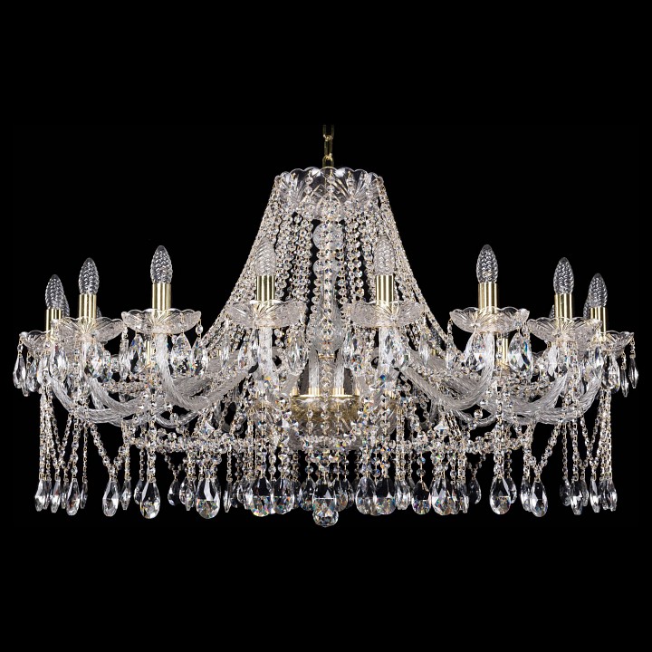 Подвесная люстра bohemia ivele crystal 1413 1413/18/400/g