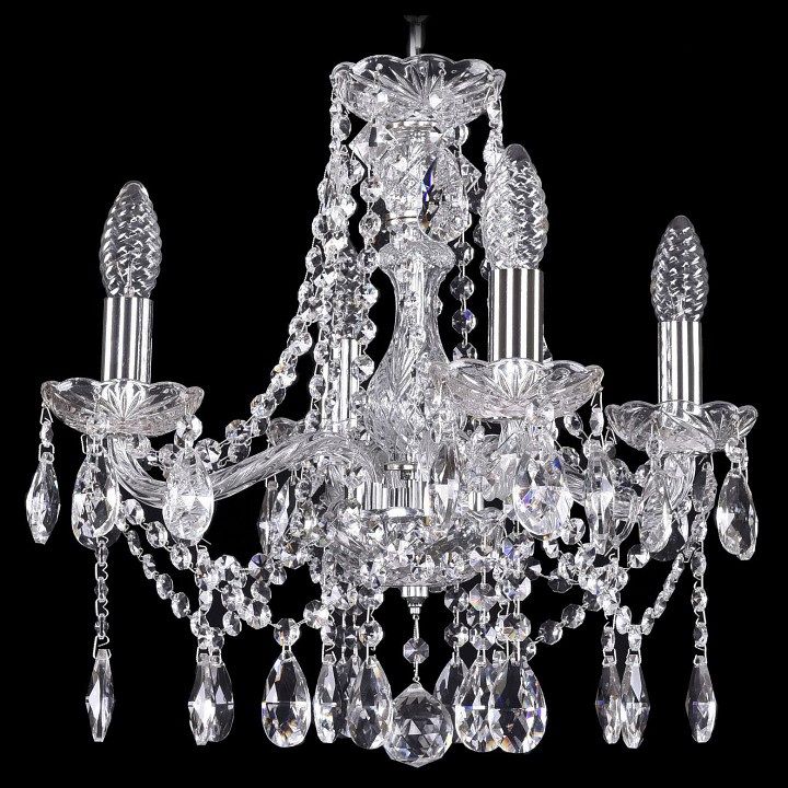 Подвесная люстра bohemia ivele crystal 1413 1413/4/141/ni