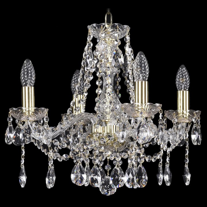 Подвесная люстра bohemia ivele crystal 1413 1413/4/165/g