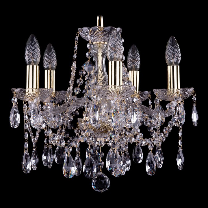 Подвесная люстра bohemia ivele crystal 1413 1413/5/141/g