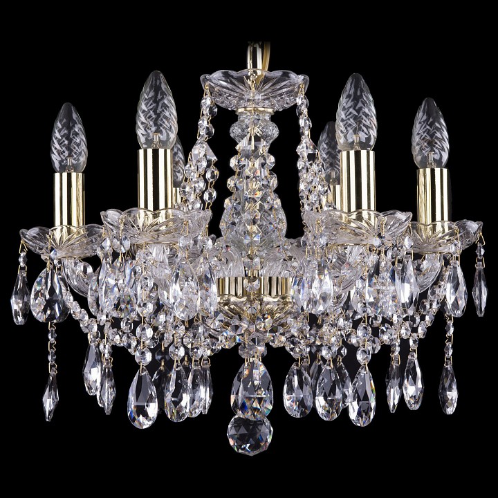 Подвесная люстра bohemia ivele crystal 1413 1413/6/141/g
